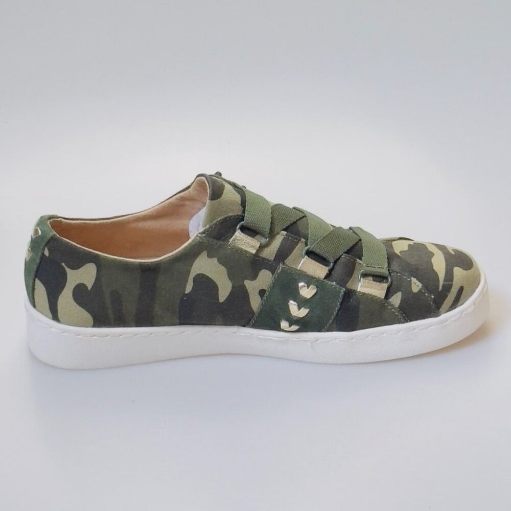 JACK ROGERS Womens Canvas Sneaker Athletic Shoes Slip-On Green Camouflage Size 8 - Picture 6 of 12